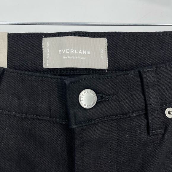Everlane Uniform The Straight Fit Jean Black Men's Size 32x30 - Picture 3 of 6